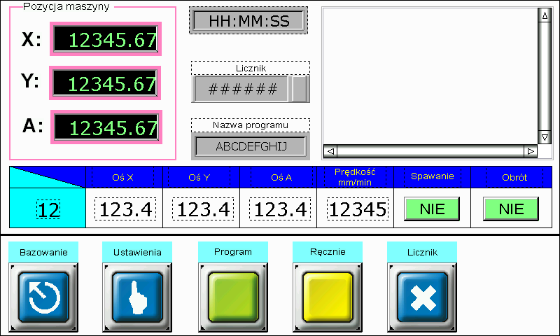 HMI glowna automat spawalniczy